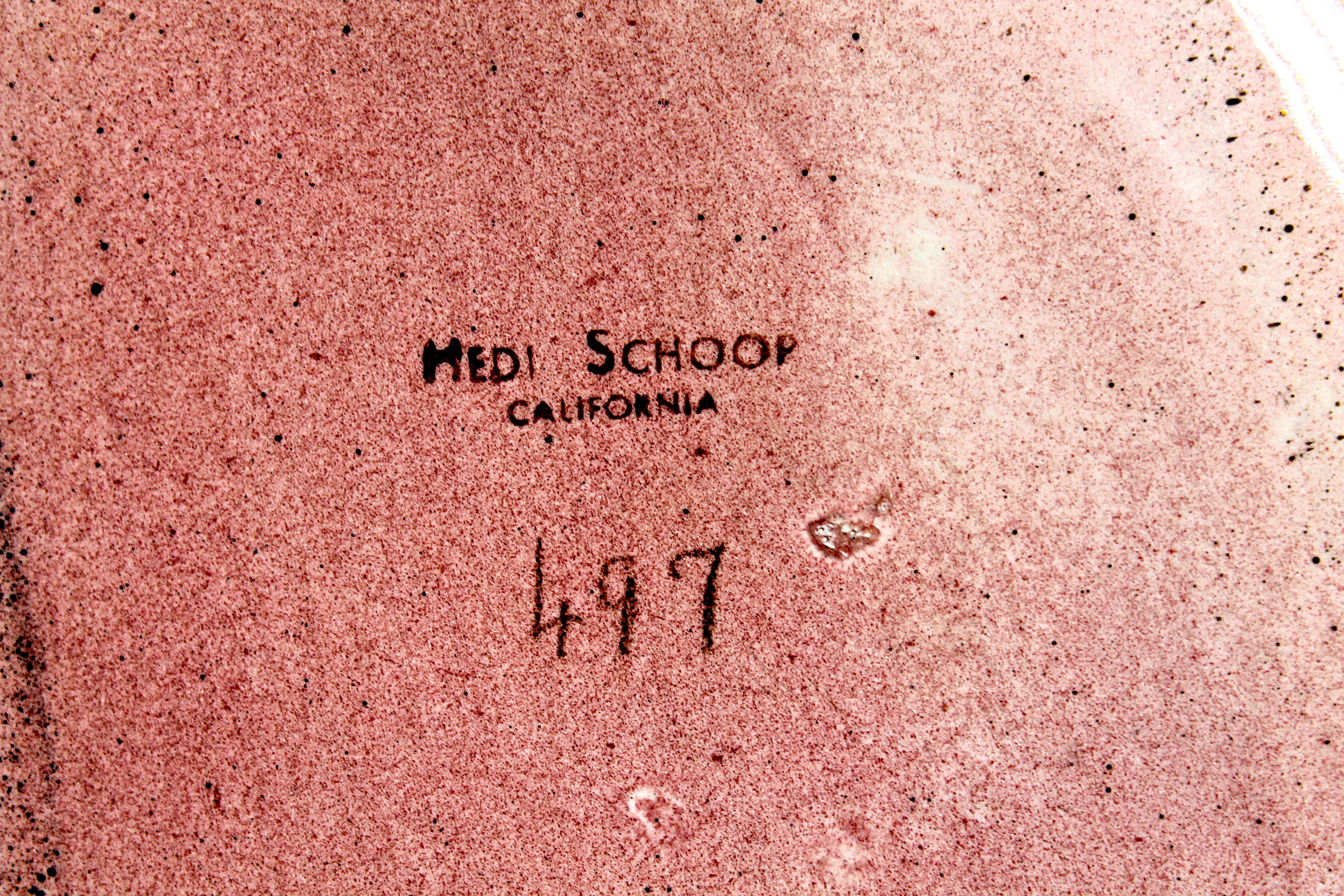 20th Century Extra Large Hedi Schoop Mid Century California Ceramic 'Leaf Bowl'