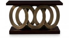 Extra Large Hollywood Regency Style High-Gloss Lacquer Console Table