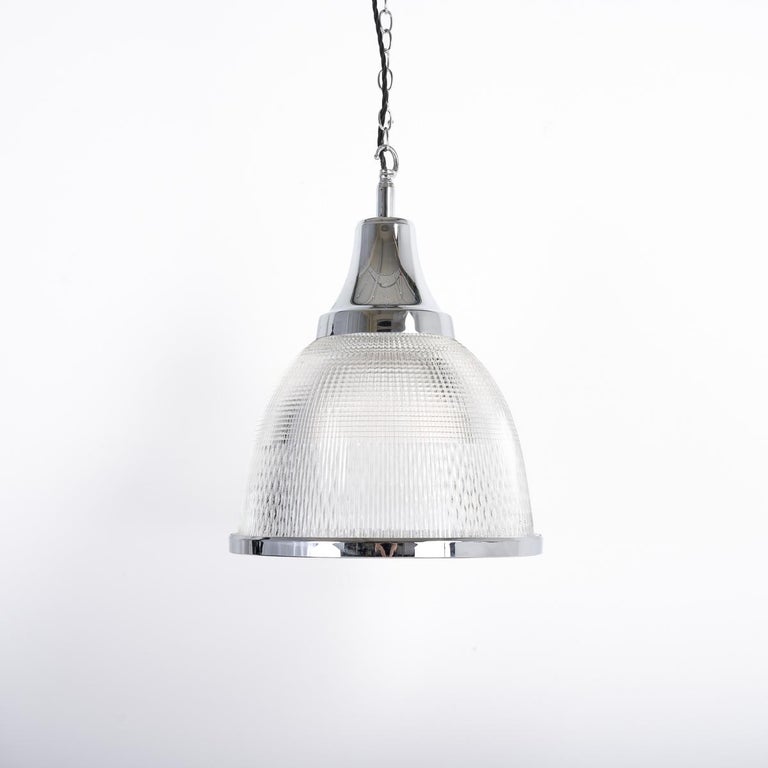 Extra Large Holophane Reclaimed Church Pendant Lights For Sale at 1stDibs