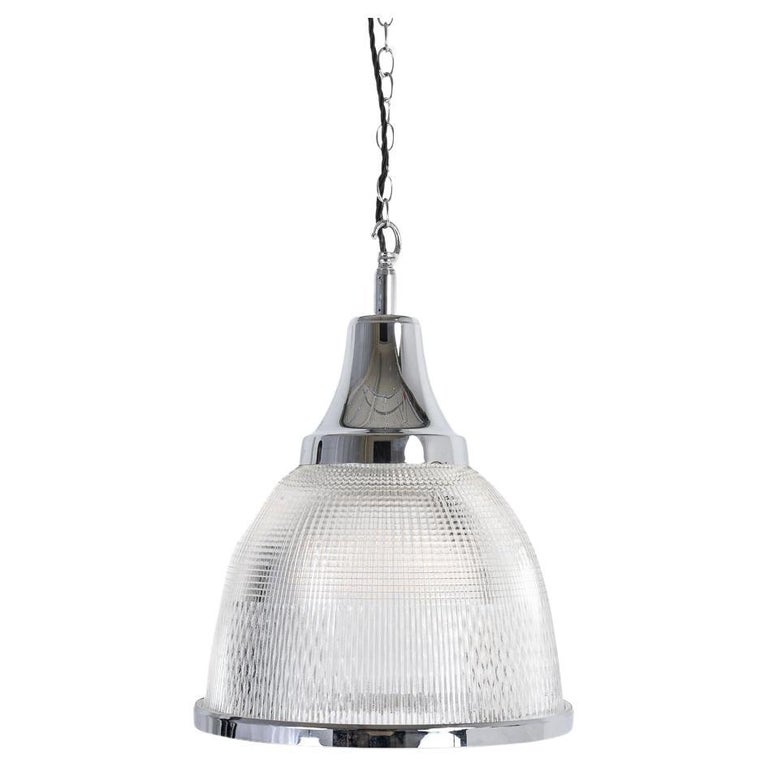 Extra Large Holophane Reclaimed Church Pendant Lights For Sale at 1stDibs
