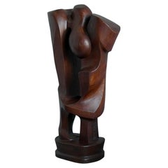Extra Large Impressive Organic Wooden Sculpture by Dutch Artist Jef Depassé 1970