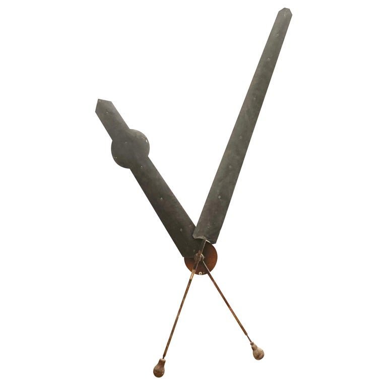 Extra Large Industrial Clock Hands, France, 1940s For Sale