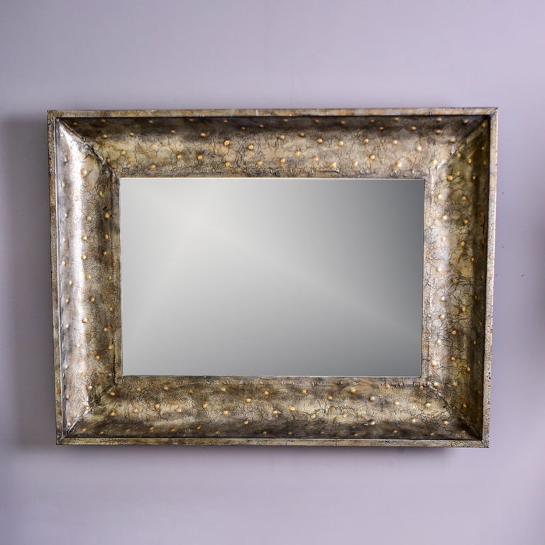 Extra Large Industrial Style Metal Framed Mirror at 1stDibs
