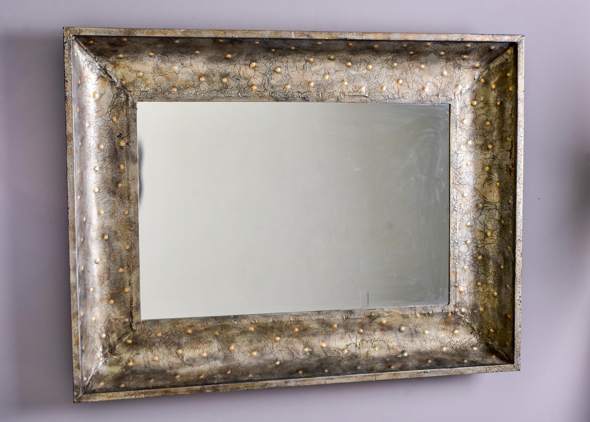 industrial metal frame mirror