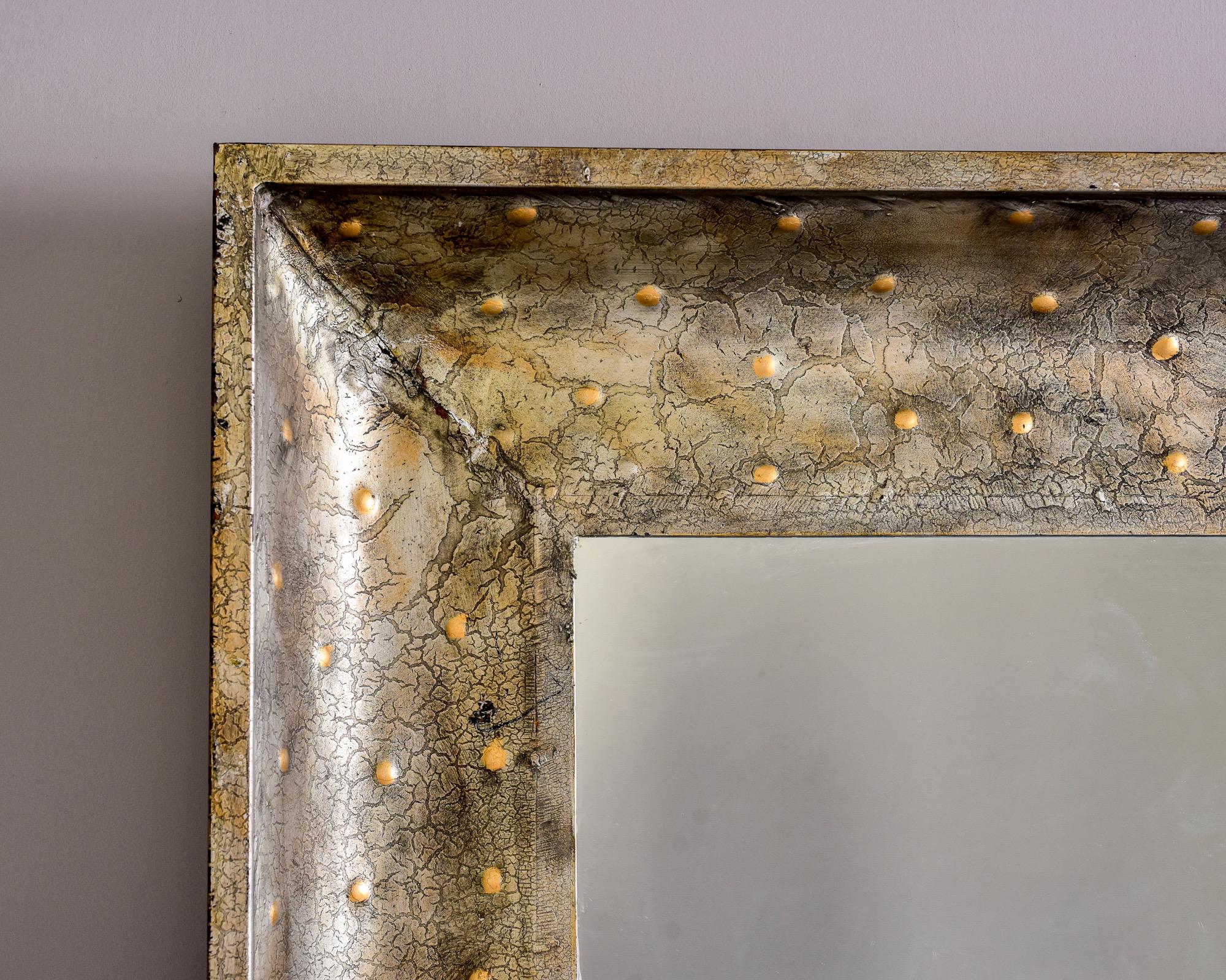 Late 20th Century Extra Large Industrial Style Metal Framed Mirror