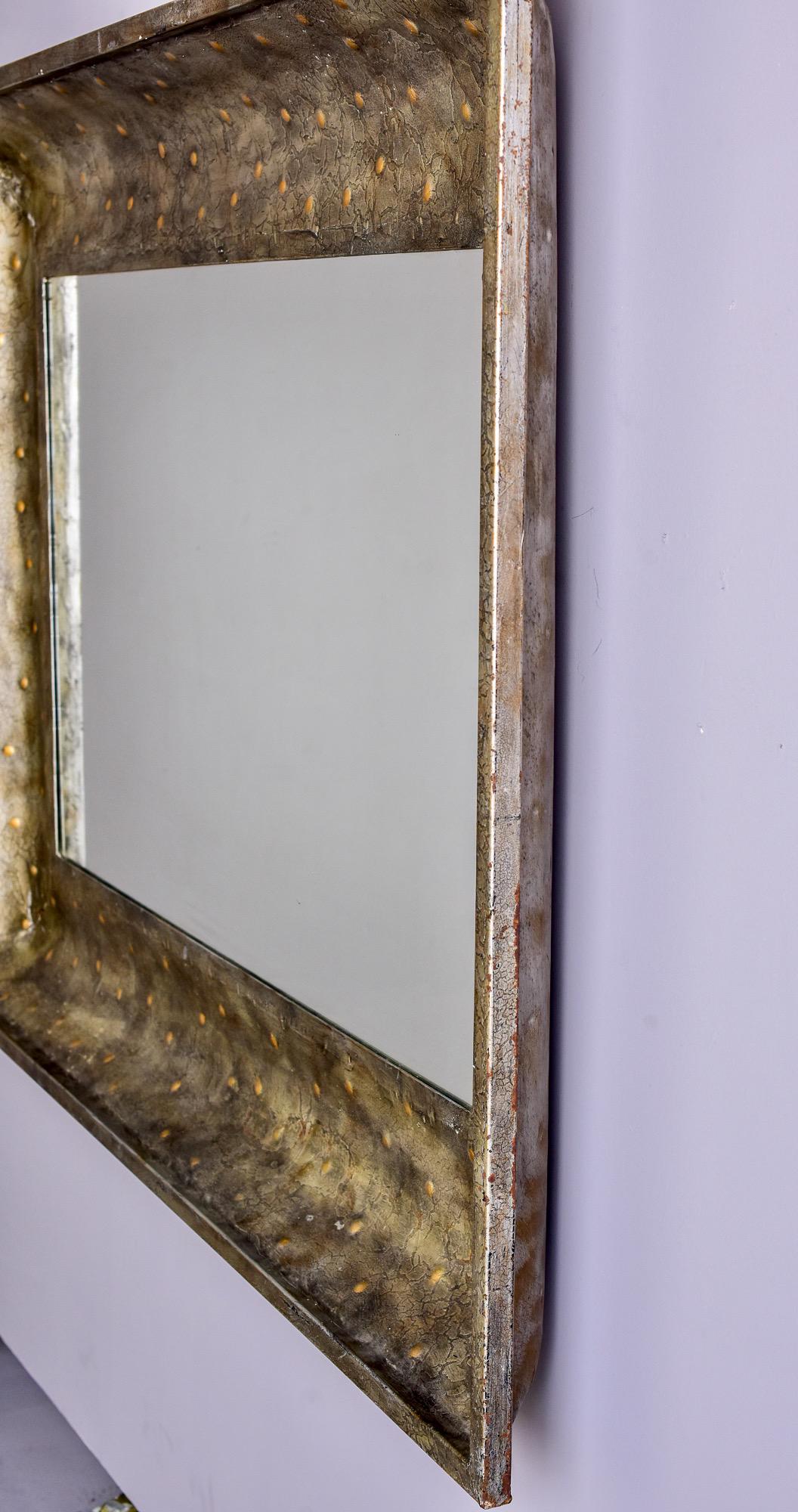 Extra Large Industrial Style Metal Framed Mirror 1