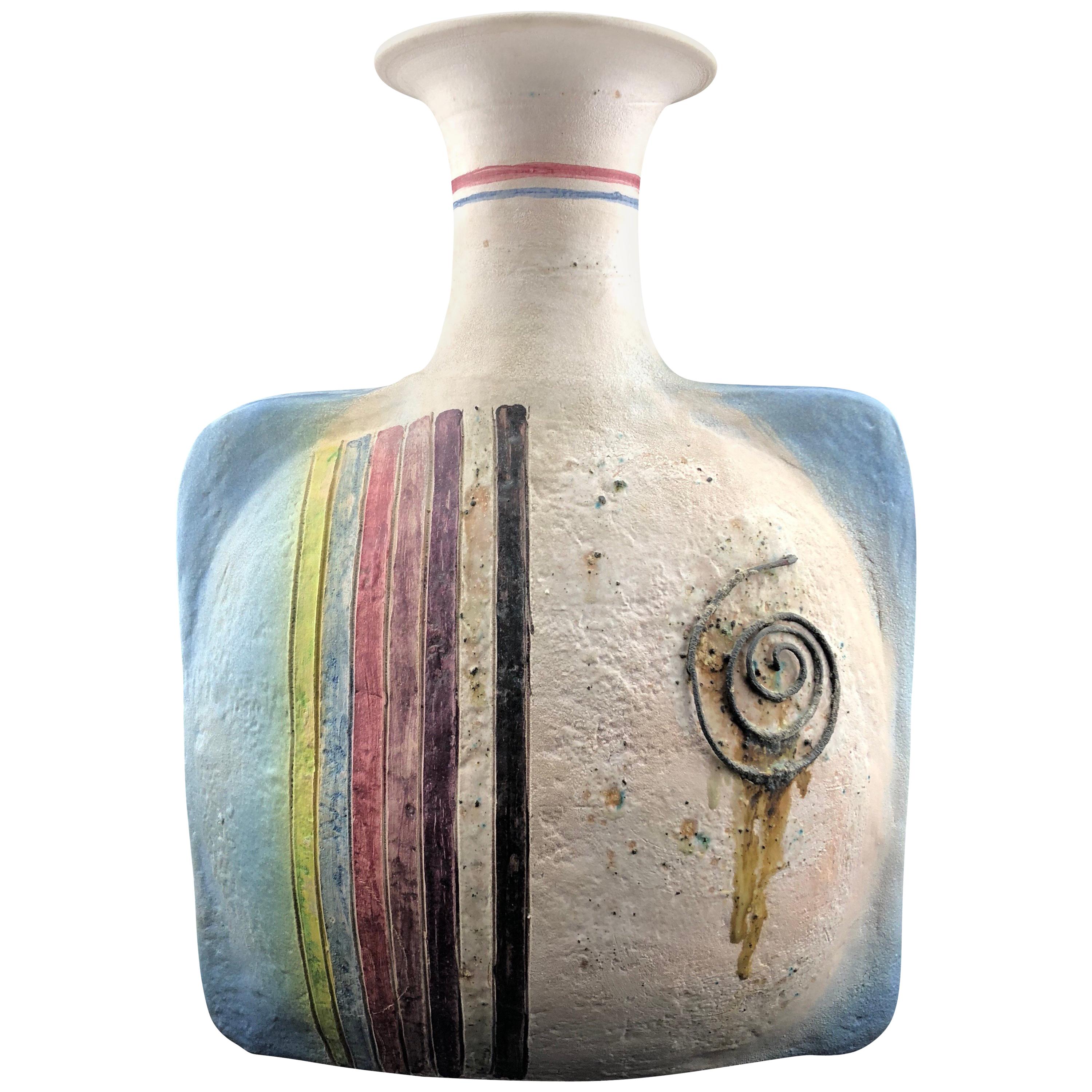 Extra Large Italian Vase Designed by Ivo de Santis for Gli Utruschi