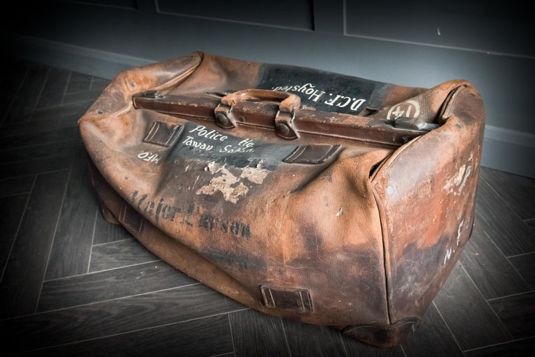 Leather Gladstone Bag, 1920s For Sale at 1stDibs