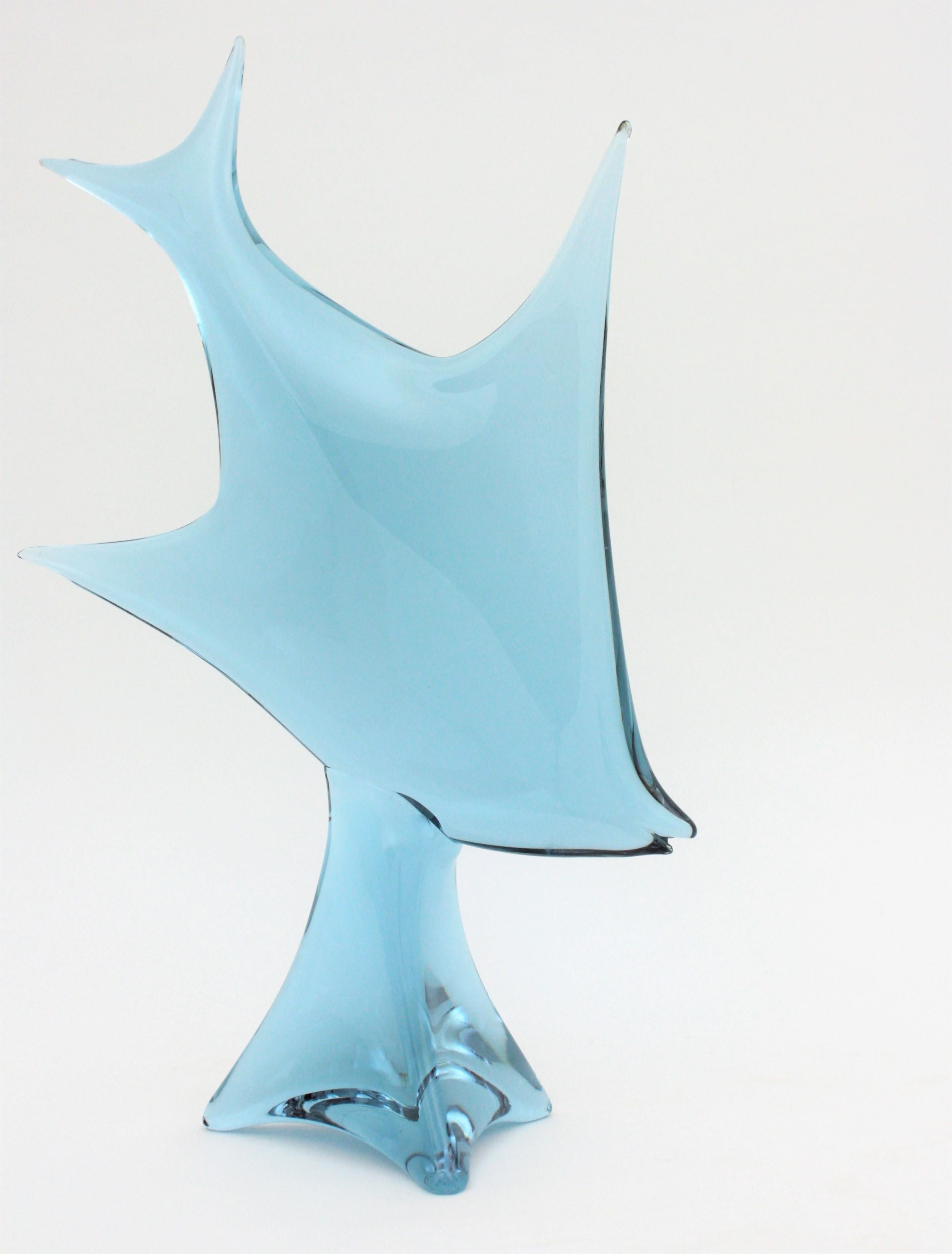 Murano Glass Fish Sculpture by Licio Zanetti, 1960s For Sale 1