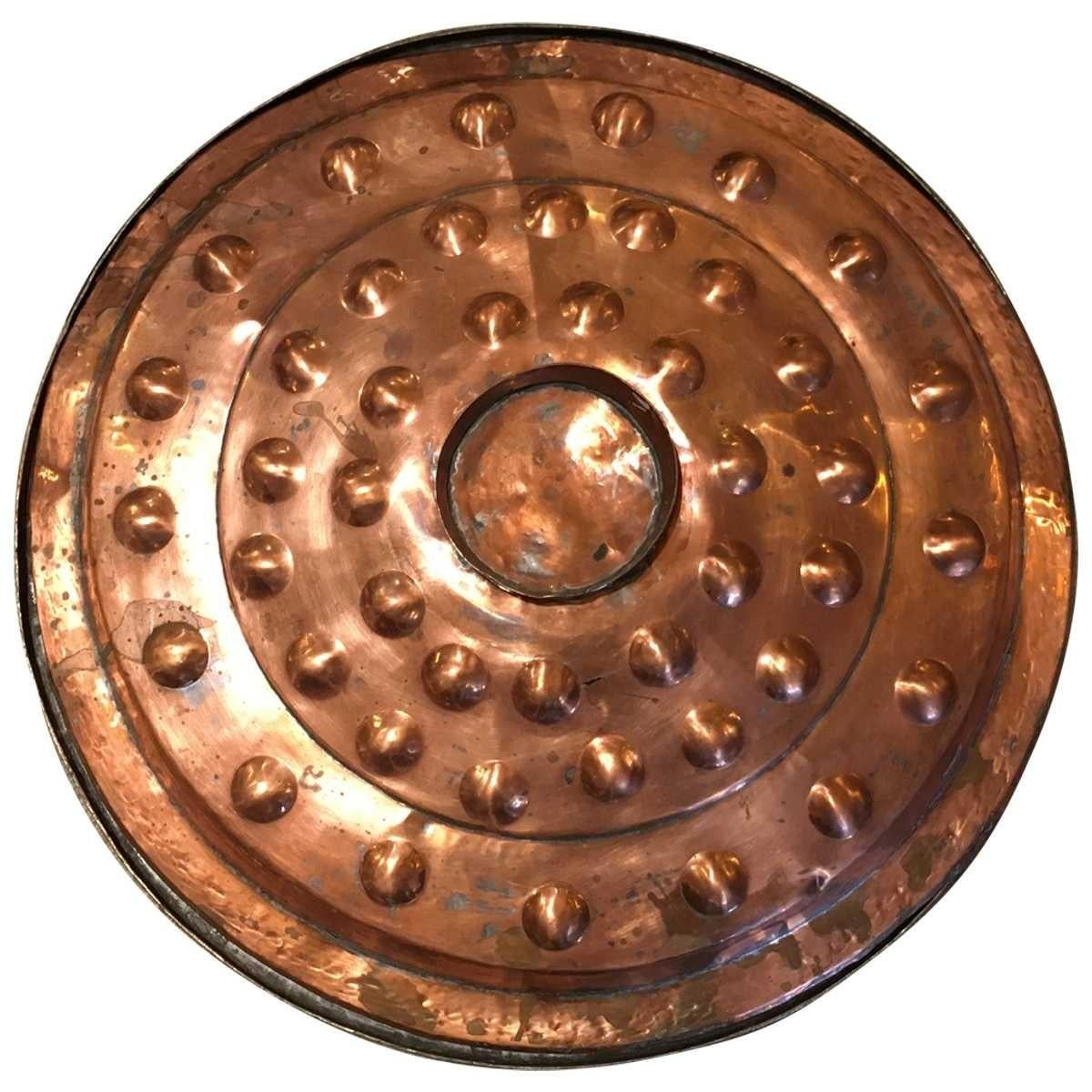 Modern Extra Large Lidded Copper Bowl For Sale