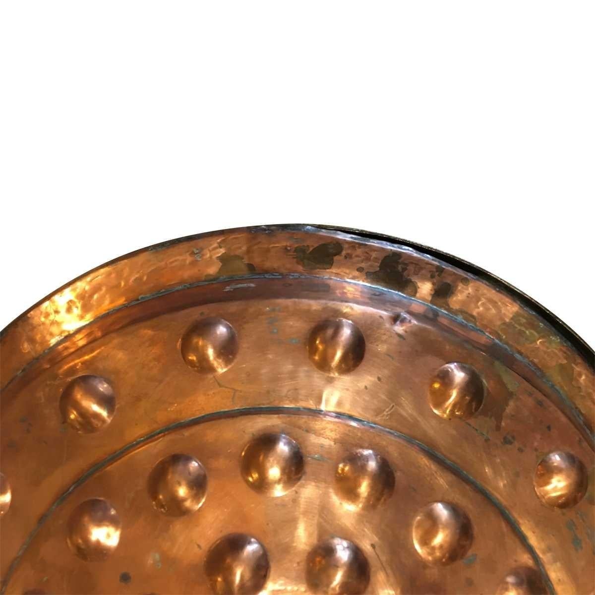 Unknown Extra Large Lidded Copper Bowl For Sale