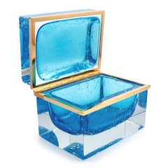 Extra-Large Murano Glass Jewelry Box by Alessandro Mandruzzato