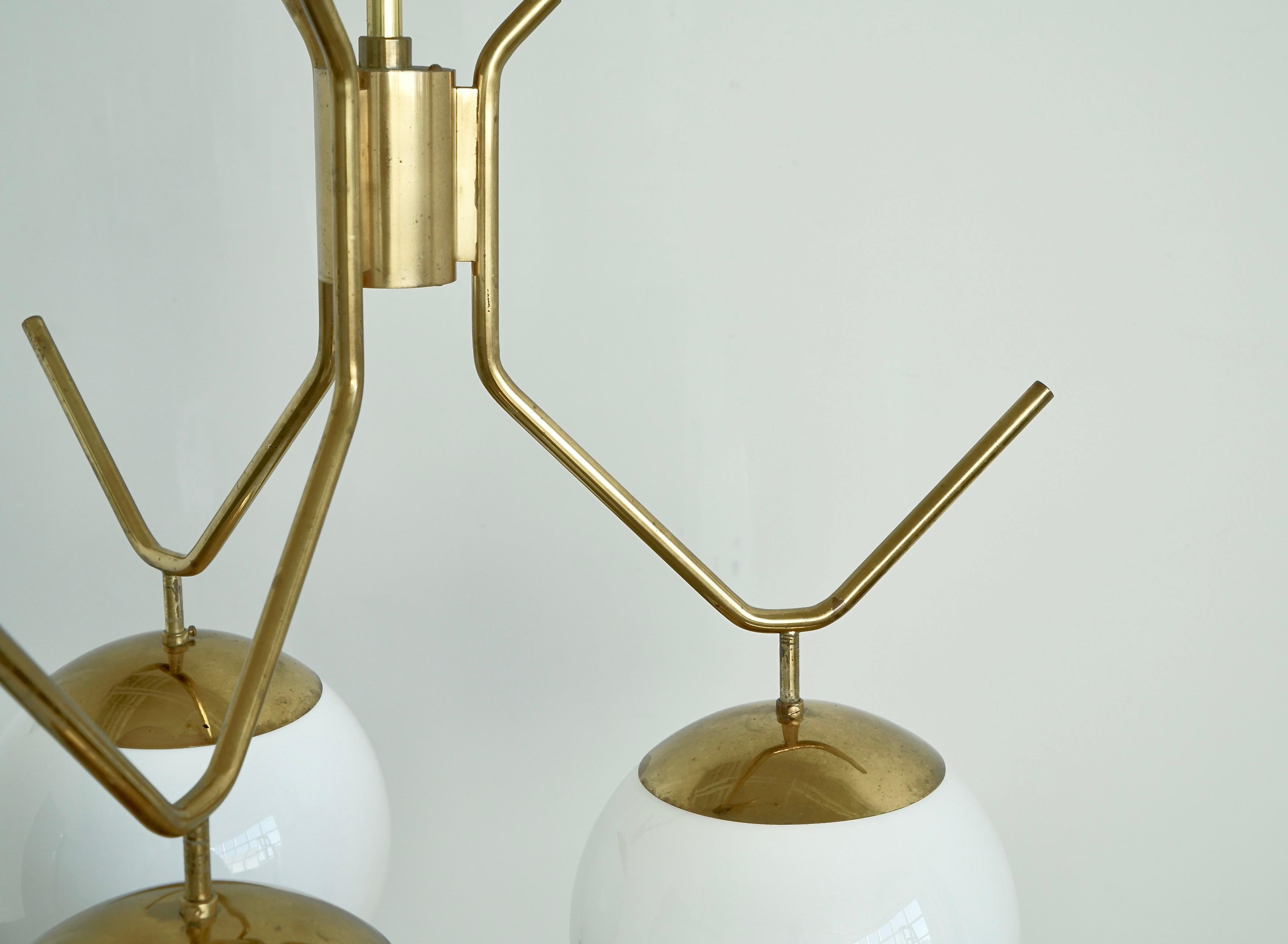 Iluminación extragrande de Paavo Tynell para Idman Oy / 3 disponibles mediados del siglo XX en venta