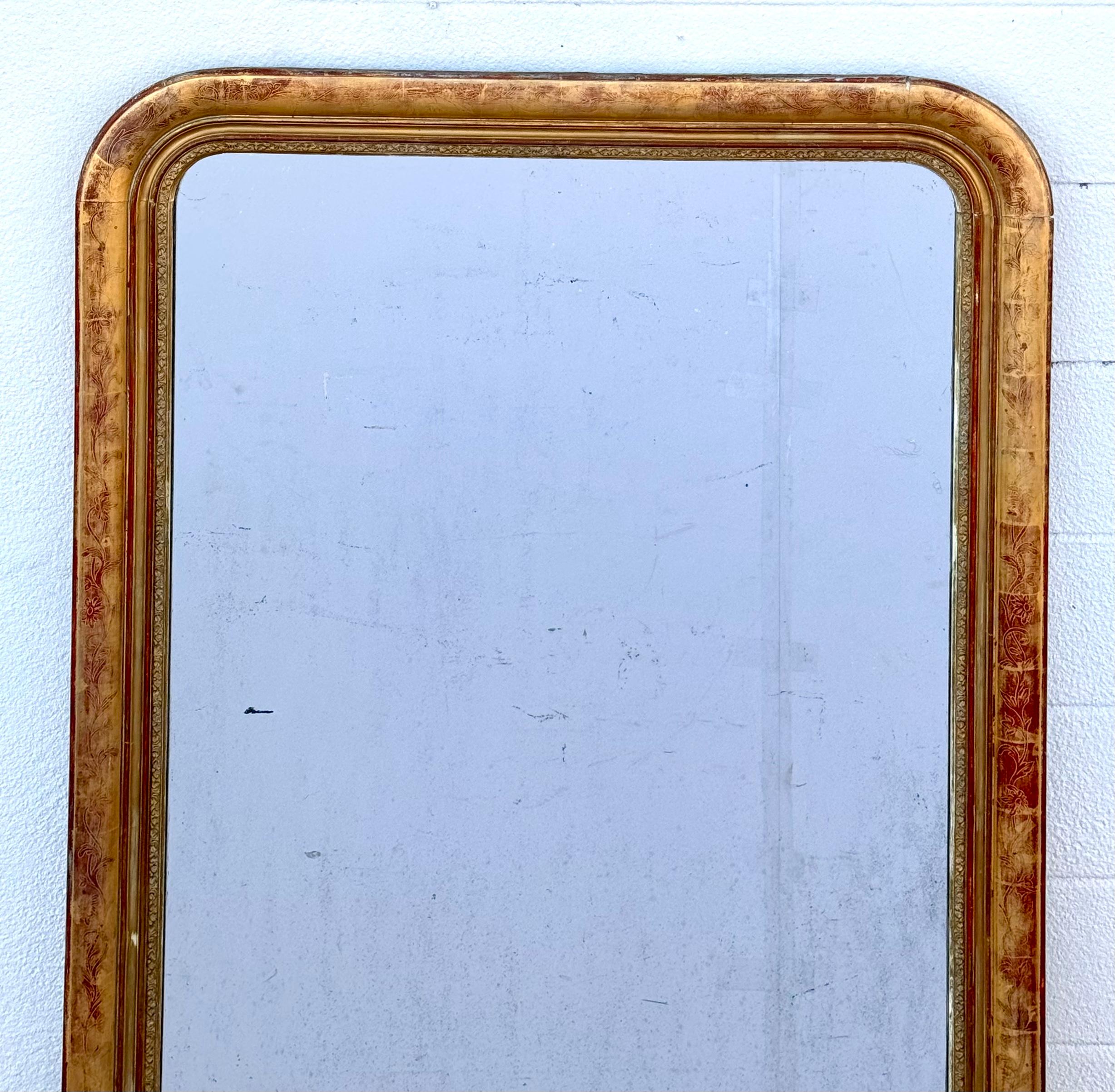 Extra Large Louis Philippe Giltwood Pier Mirror, 19th Century For Sale 6