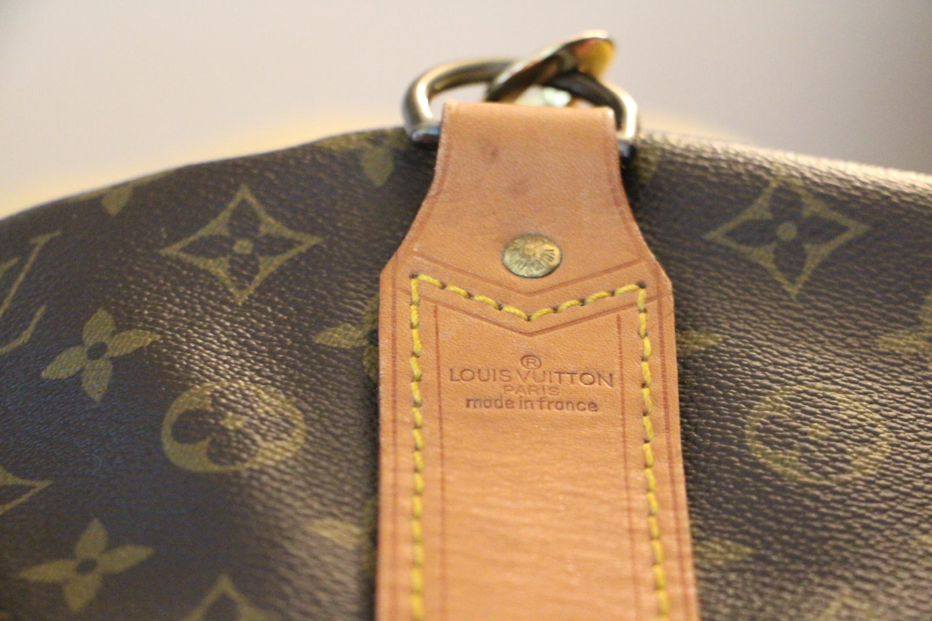 Black Extra Large Louis Vuitton Monogram Canvas Polochon Travel Bag, Large Louis Vuitt