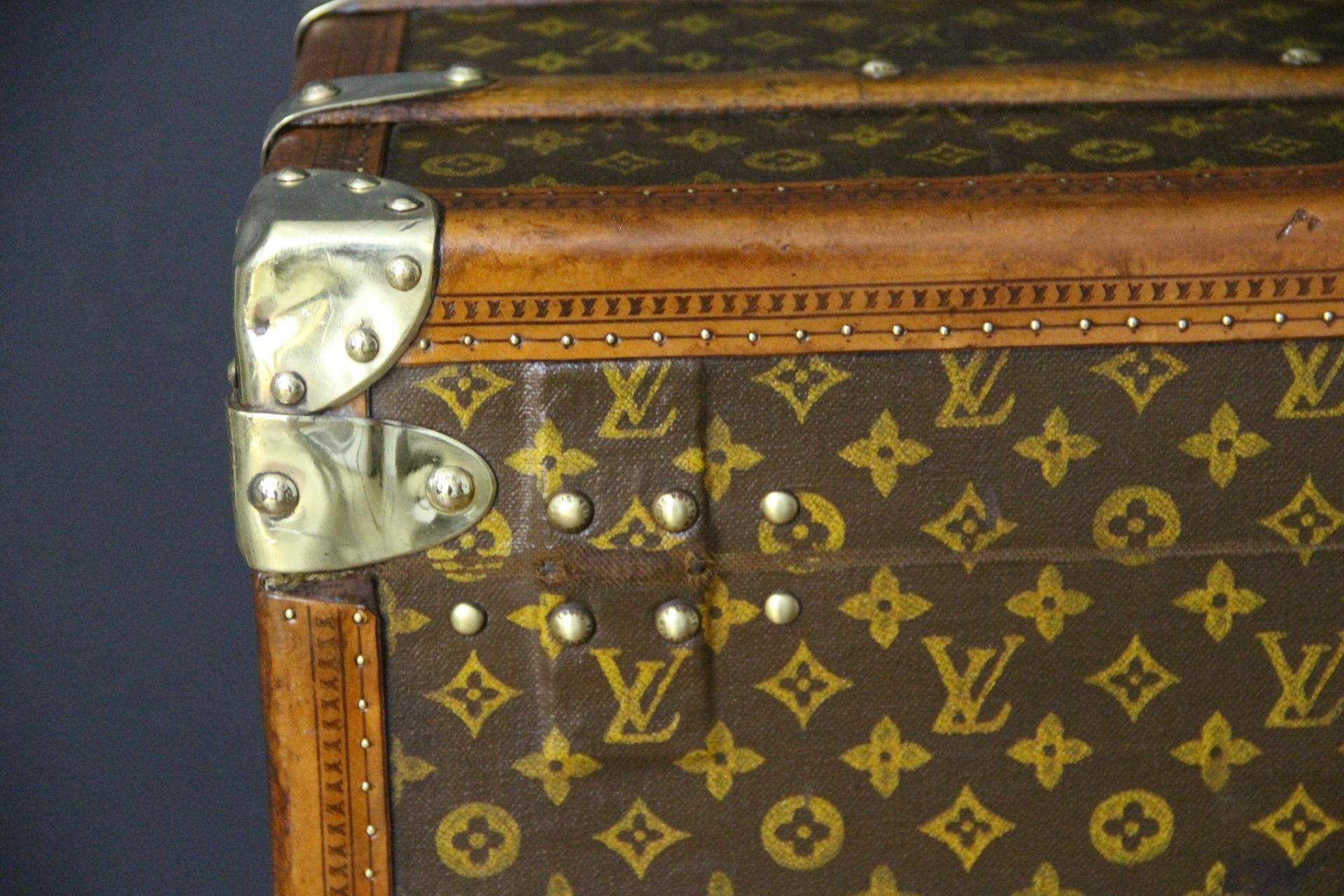 Baule a vapore extra large di Louis Vuitton, baule alto in tela Monogram di Vuitton in vendita 5