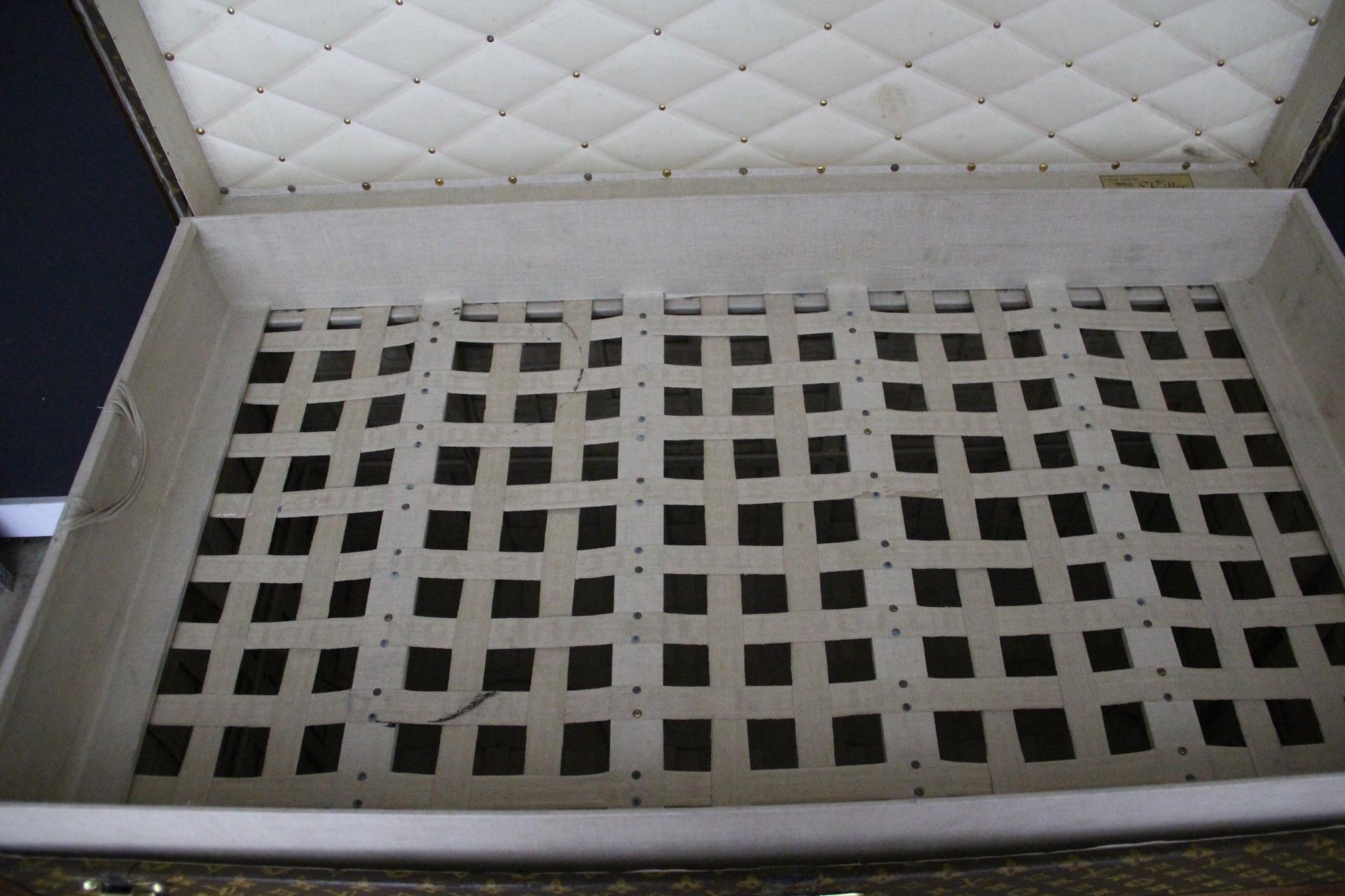 Baule a vapore extra large di Louis Vuitton, baule alto in tela Monogram di Vuitton in vendita 10