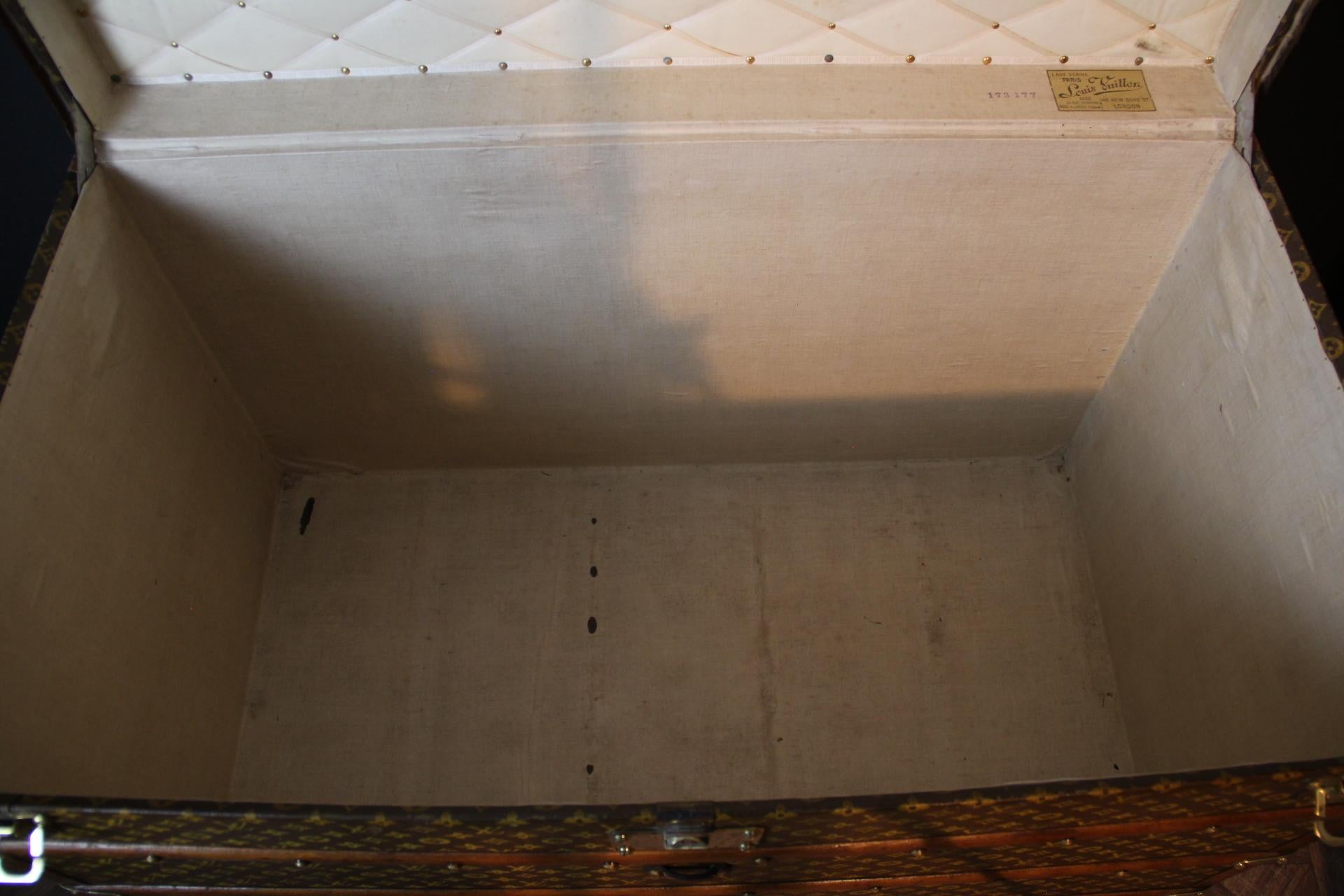 Baule a vapore extra large di Louis Vuitton, baule alto in tela Monogram di Vuitton in vendita 13