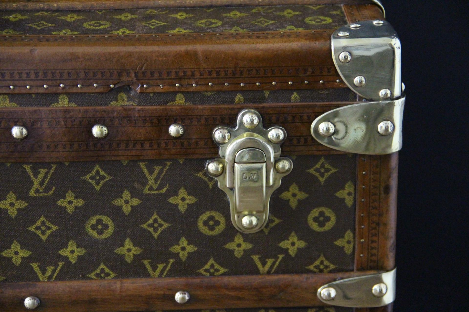 Baule a vapore extra large di Louis Vuitton, baule alto in tela Monogram di Vuitton in vendita 1