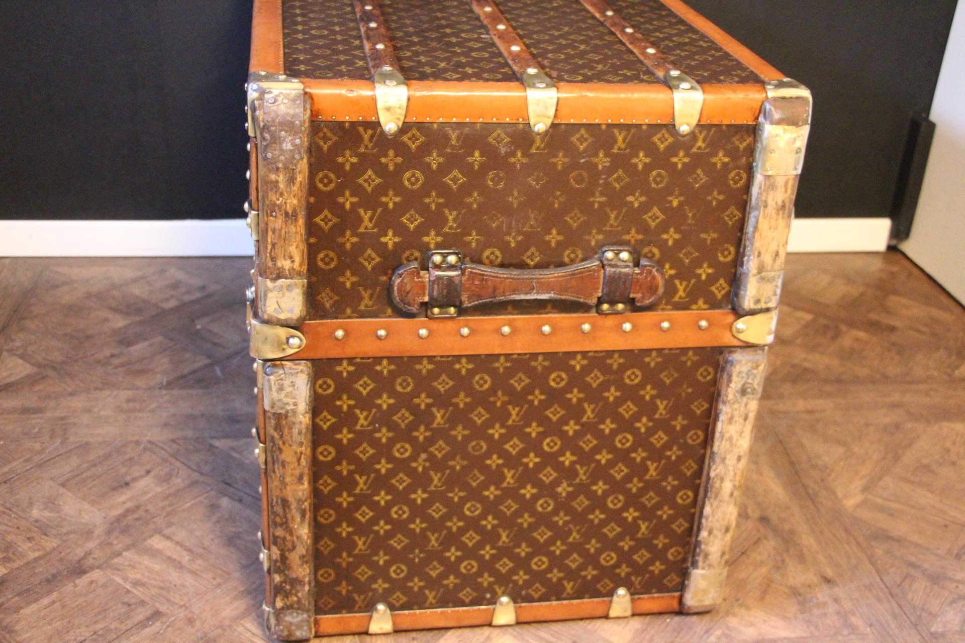 French Extra Large Louis Vuitton Wardrobe Steamer Trunk, Louis Vuitton Trunk