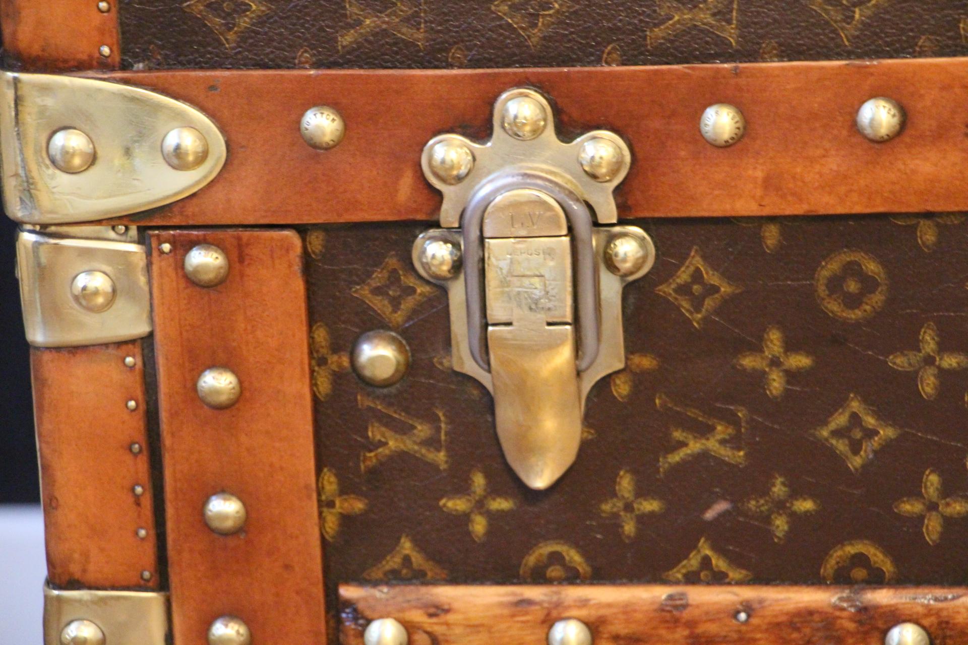 Brass Extra Large Louis Vuitton Wardrobe Steamer Trunk, Louis Vuitton Trunk