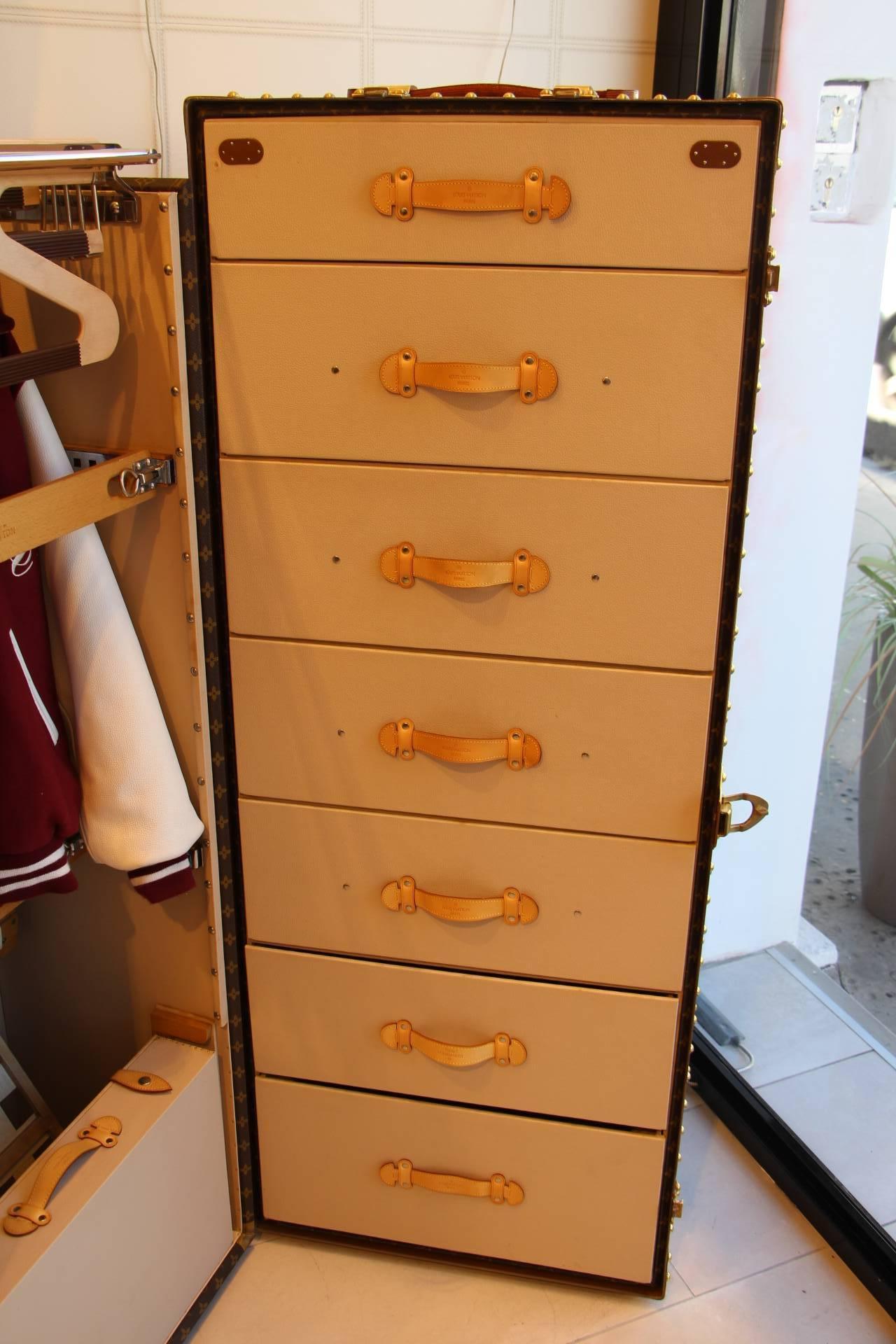 French Extra Large Louis Vuitton Wardrobe Trunk