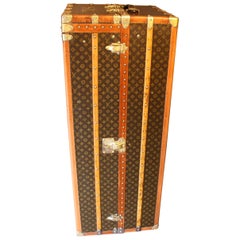 Vintage Extra Large Louis Vuitton Wardrobe Trunk with Double Hanging Section