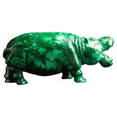 Extra Large Malachite Hippo