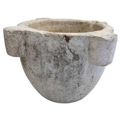 Antique Extra Large Marble Mortar