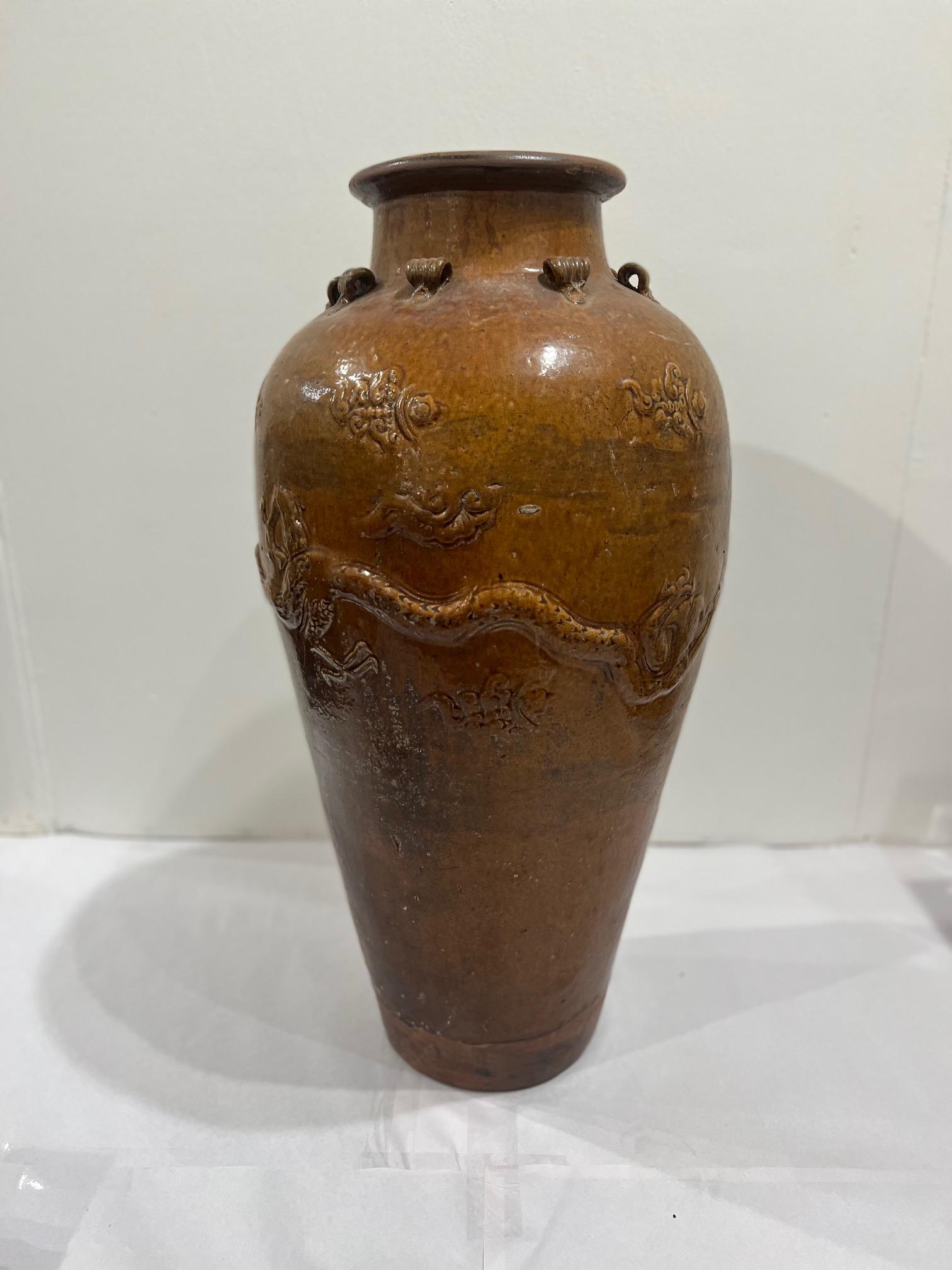 Ceramic Extra Large Martaban Vase For Sale