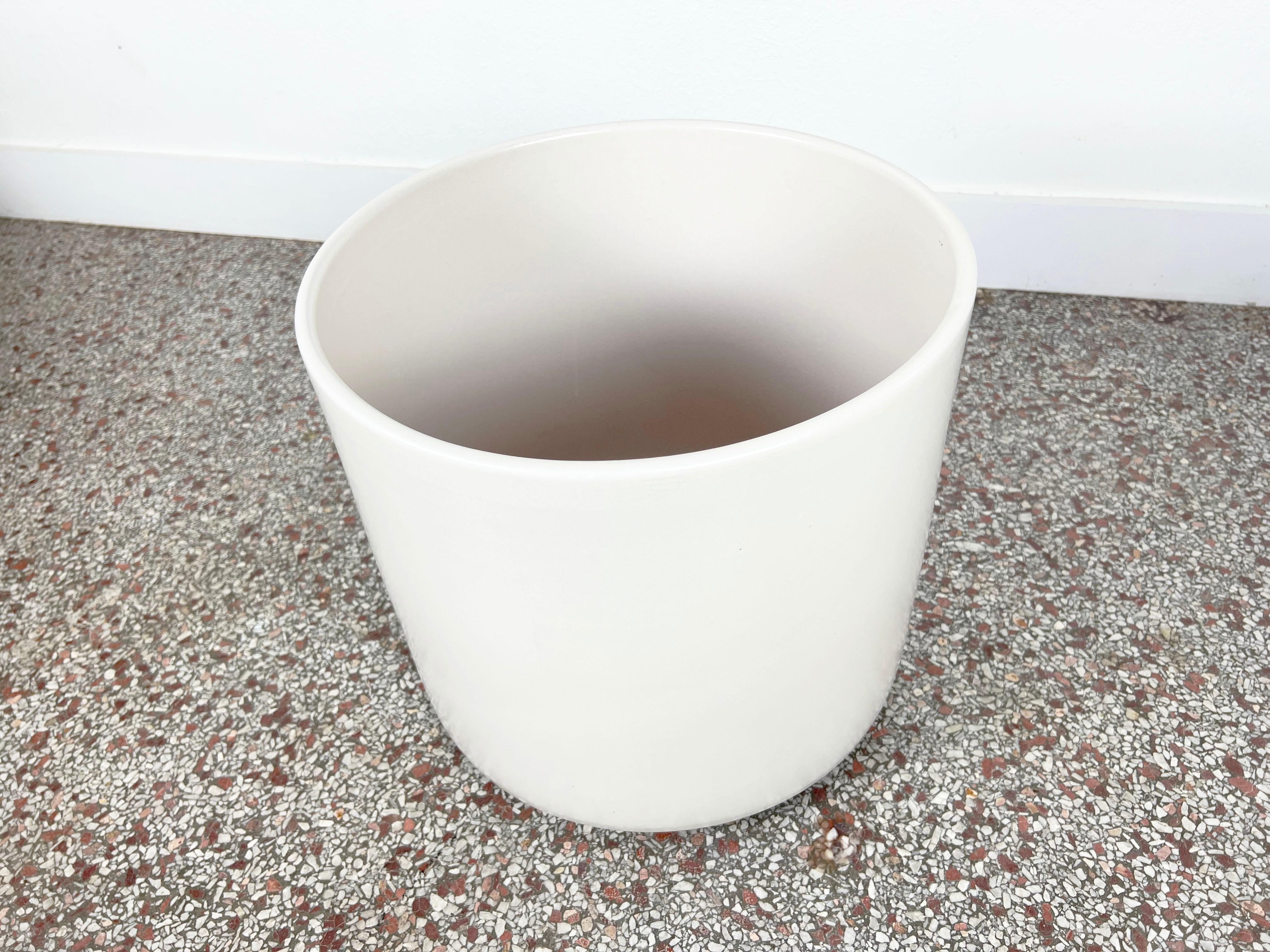 large white planters