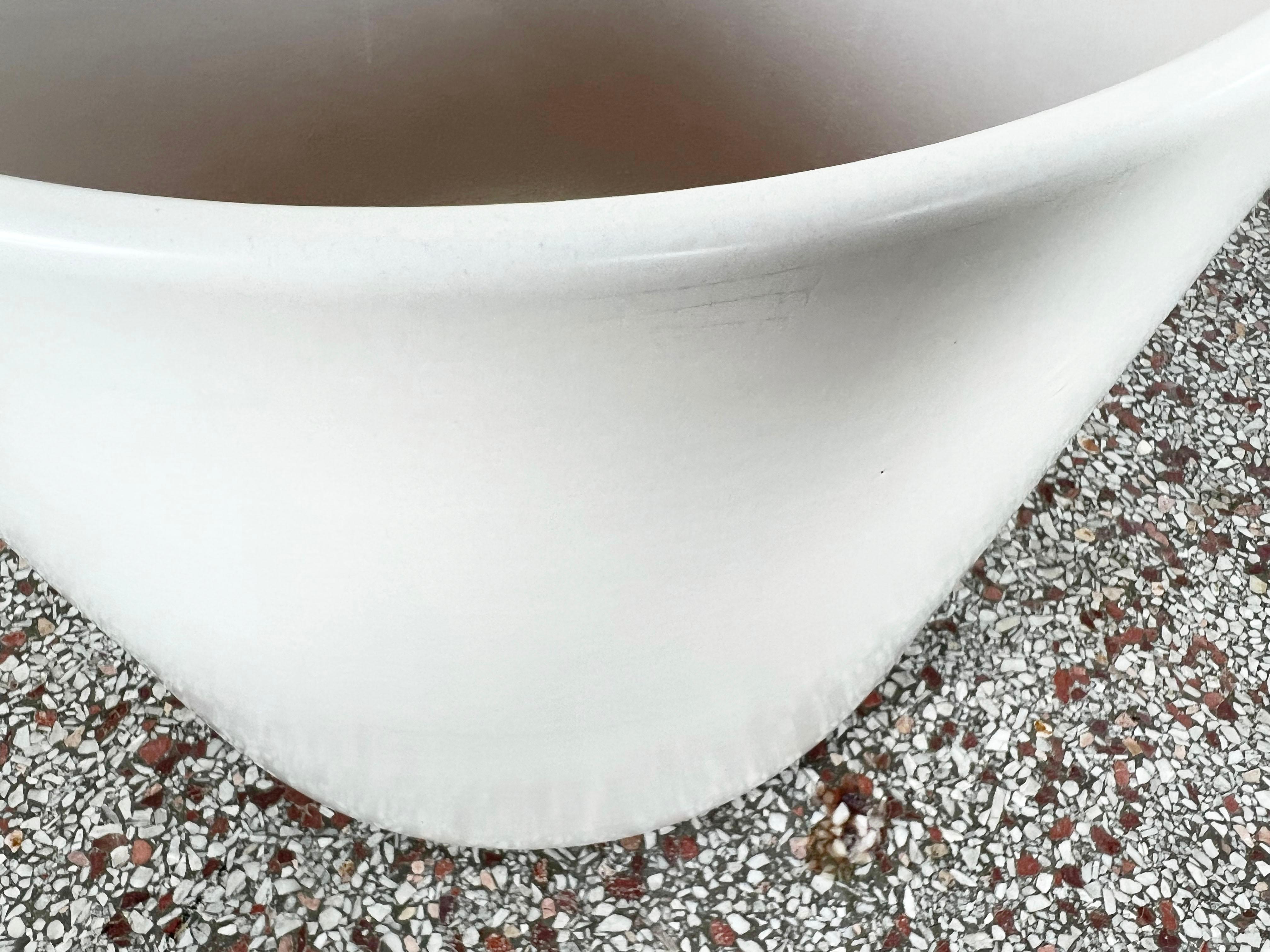Mid-Century Modern Extra Large Matte White Planter by Gainey Ceramics