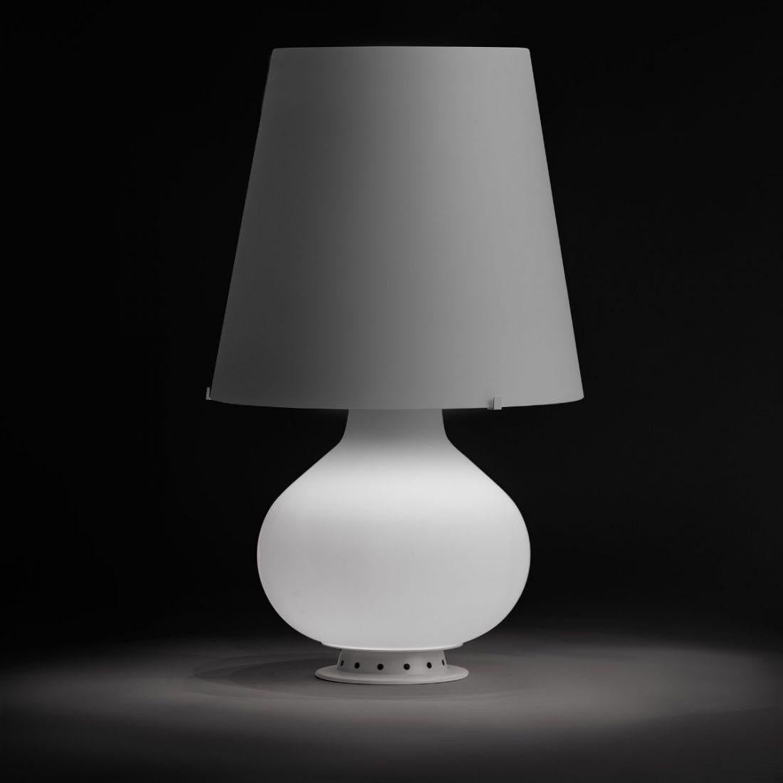 Italian Large Max Ingrand Model #1853 'Fontana' Glass Table Lamp for Fontana Arte