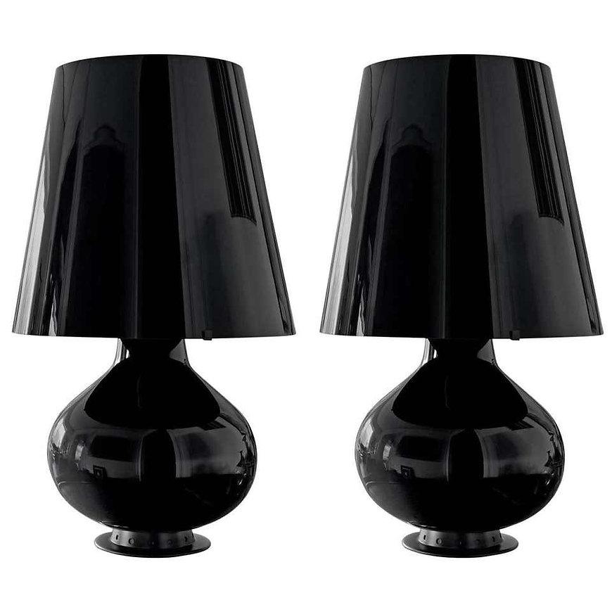 Large Max Ingrand Model #1853 'Fontana' Glass Table Lamp for Fontana Arte 6