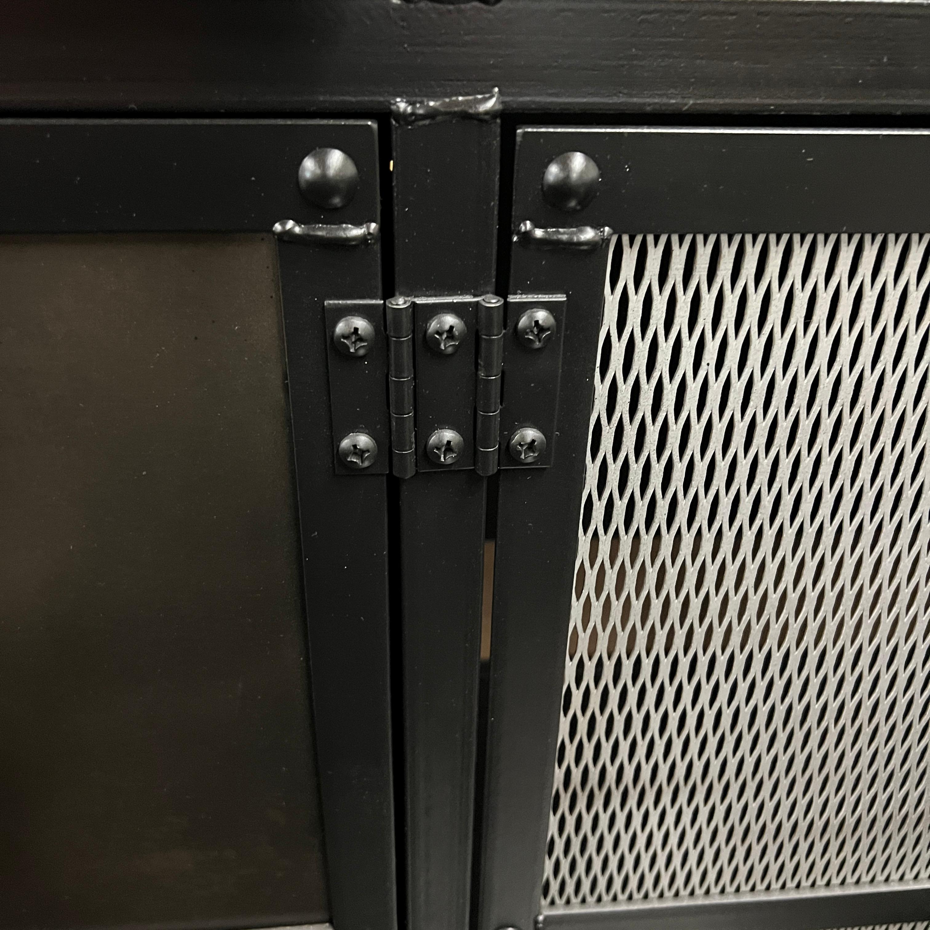 Extra Large Media Credenza with an Industrial Vibe 1