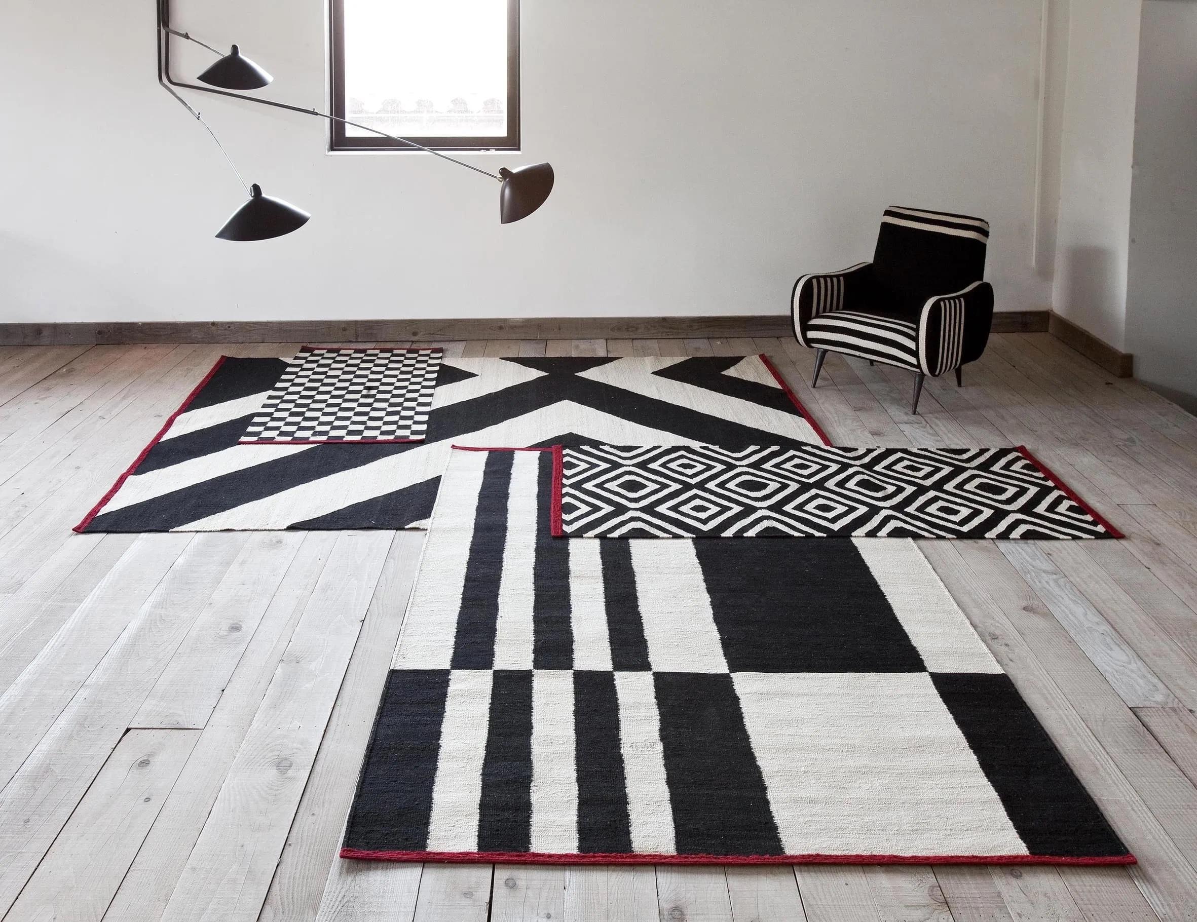 Großer handgewobener Teppich „Mélange Zoom“ von Sybilla für Nanimarquina (Spanisch) im Angebot