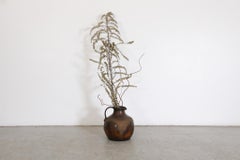 Extra Large Dutch Mid-Century Ceramic Jug with Lava Glaze by Zaalberg