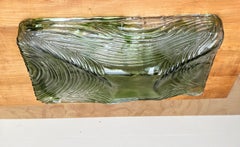 Extra Large Midcentury Modern Italian Murano Glass Art Flush Mount / Wall Sconce