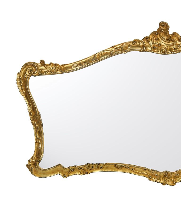 Italian Extra Large Mirror with Gold Leaf