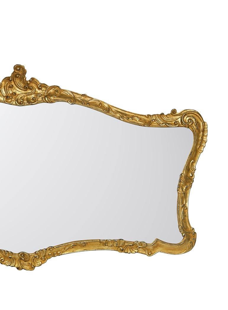 Extra Large Mirror with Gold Leaf In New Condition In Milan, IT