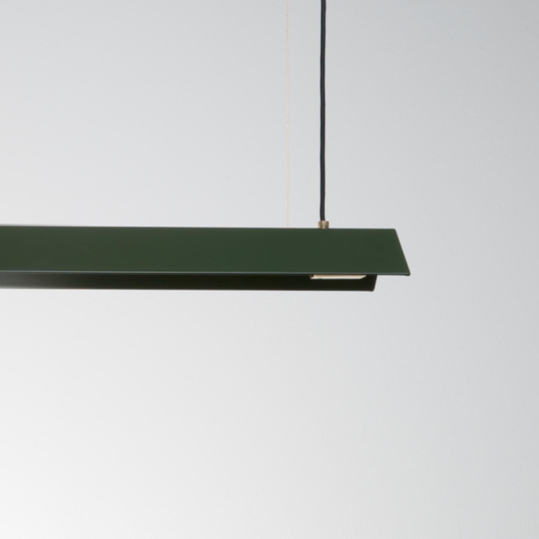 Postmoderno Lampada a sospensione extra large Misalliance Ex Bottle Green di Lexavala in vendita