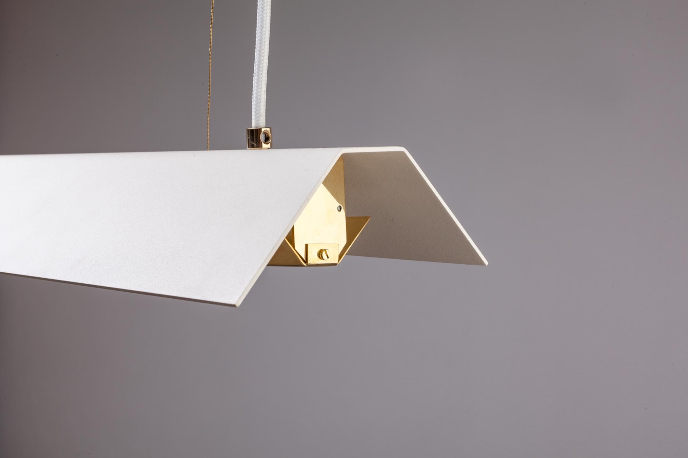 Post-Modern Extra Large Misalliance Ex Pure White Suspended Light by Lexavala