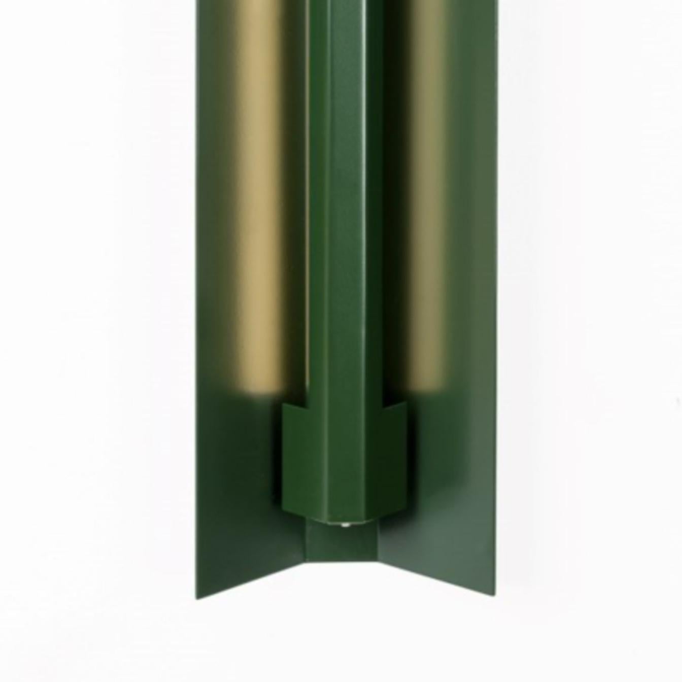 Post-Modern Extra Large Misalliance Ral Bottle Green Wall Light by Lexavala For Sale