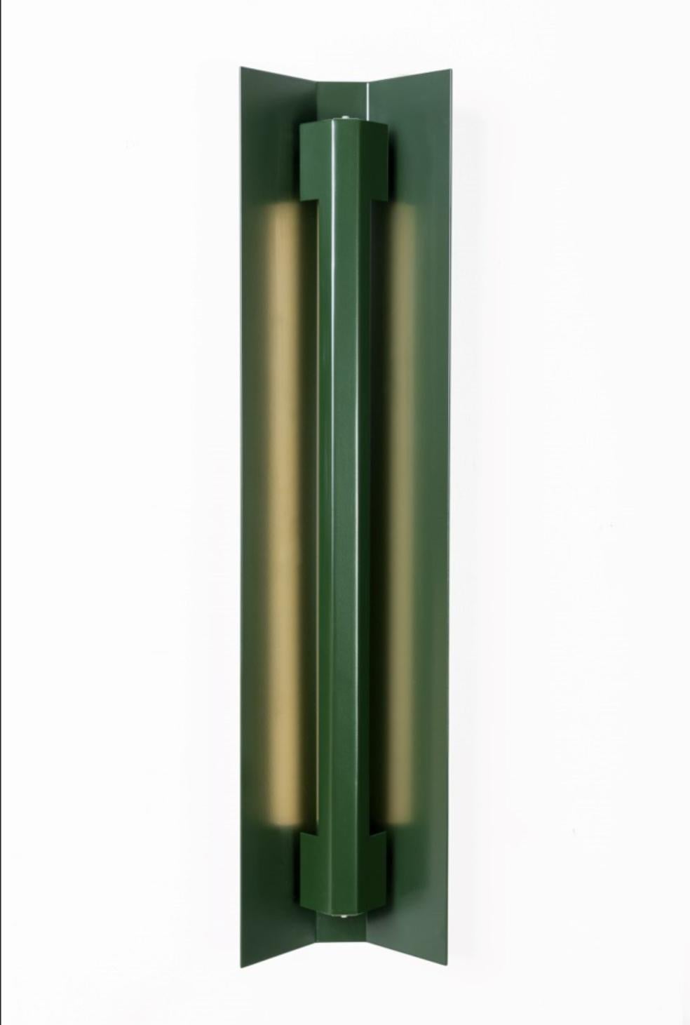 Extra Large Misalliance Ral Bottle Green Wall Light by Lexavala In New Condition For Sale In Geneve, CH