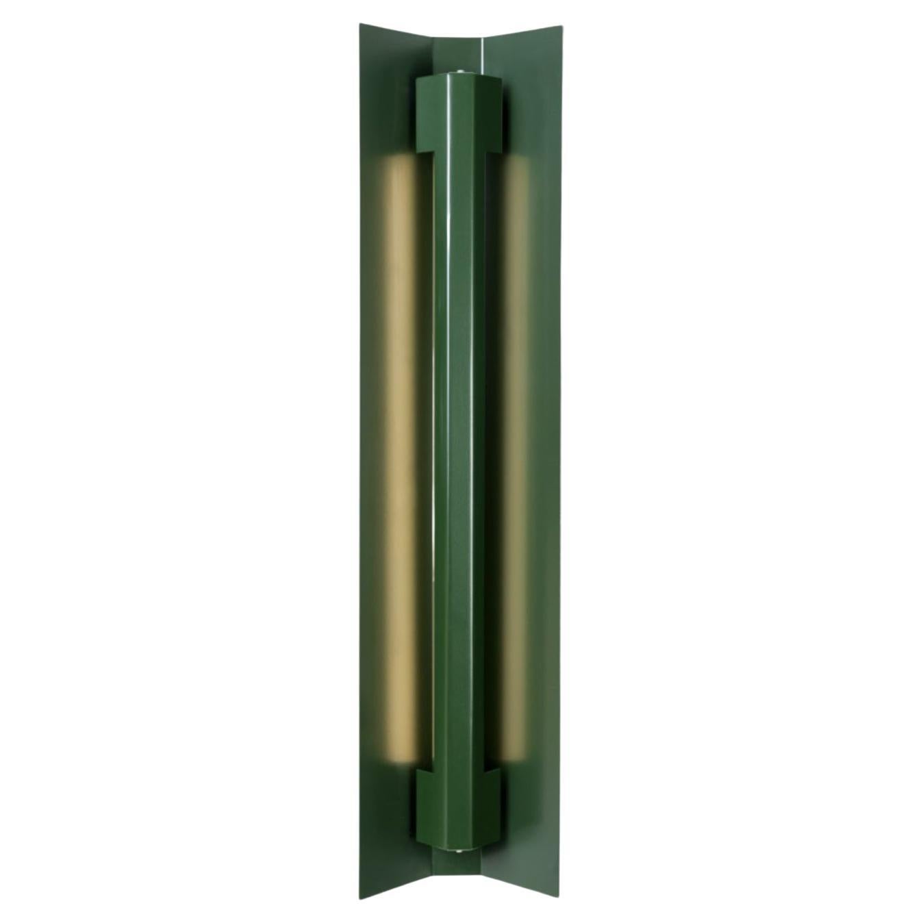 Extra Large Misalliance Ral Bottle Green Wall Light by Lexavala For Sale