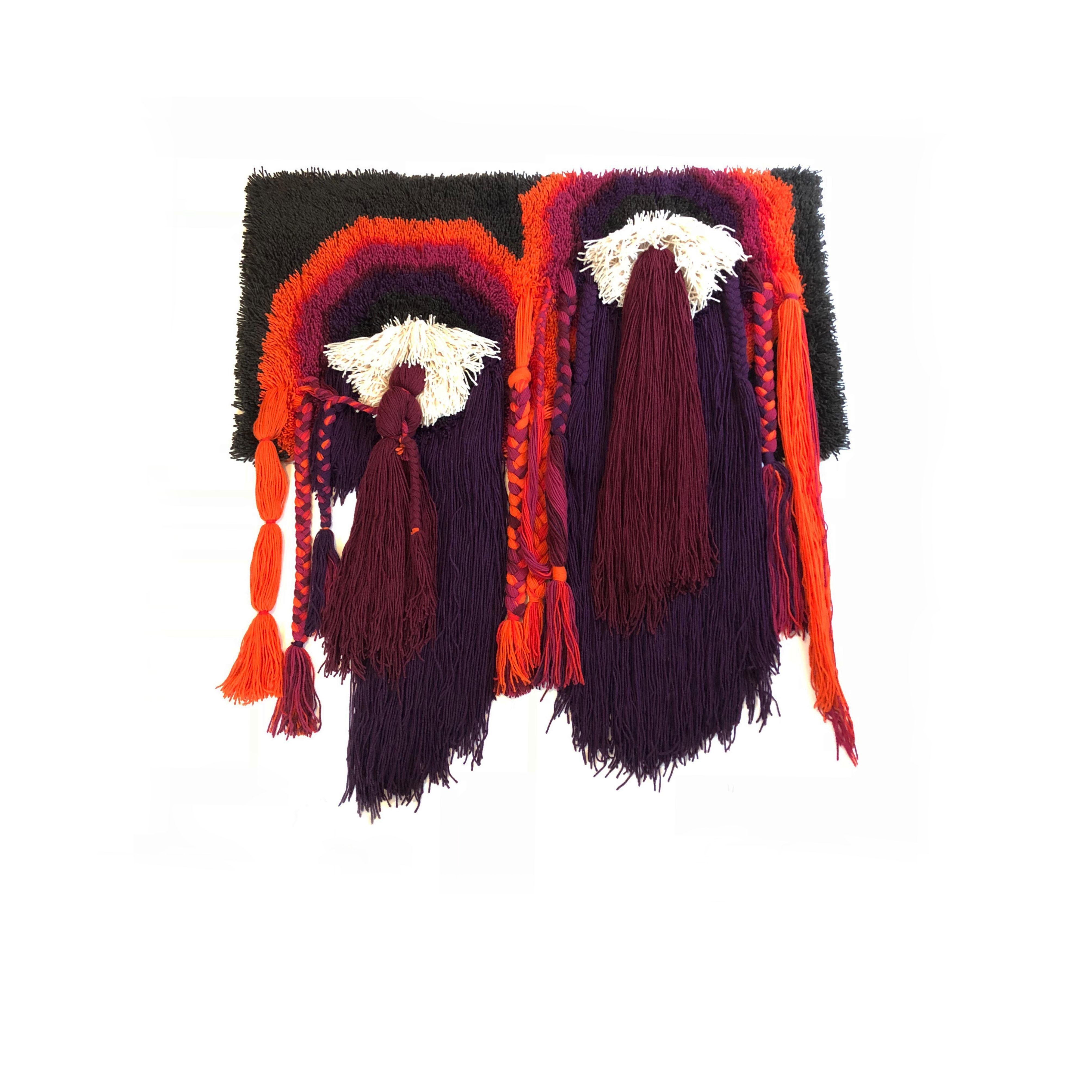 Article:

Wall rug


Decade:

1970s


Origin:

Netherlands


Producer:

Desso, Netherlands


This rug is a great example of 1970s pop art interior. Made in high quality weaving technique. This high quality high pile macramé