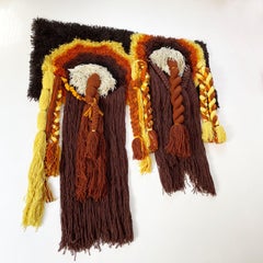 Extra Large Modernist Macrame Wall Rug by Desso Studio, Netherlands, 1970s