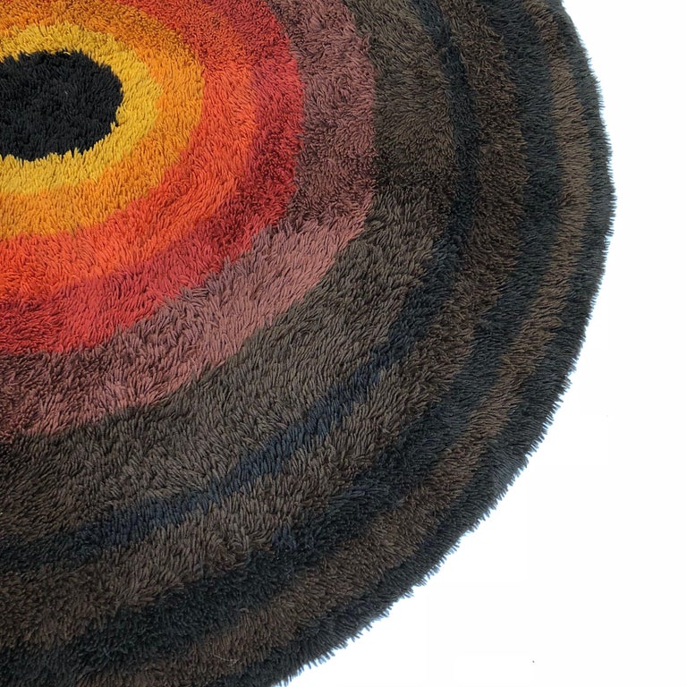 Extra Large Modernist Multi-Color High Pile Rya Rug by ... (768 x 768 Pixel)
