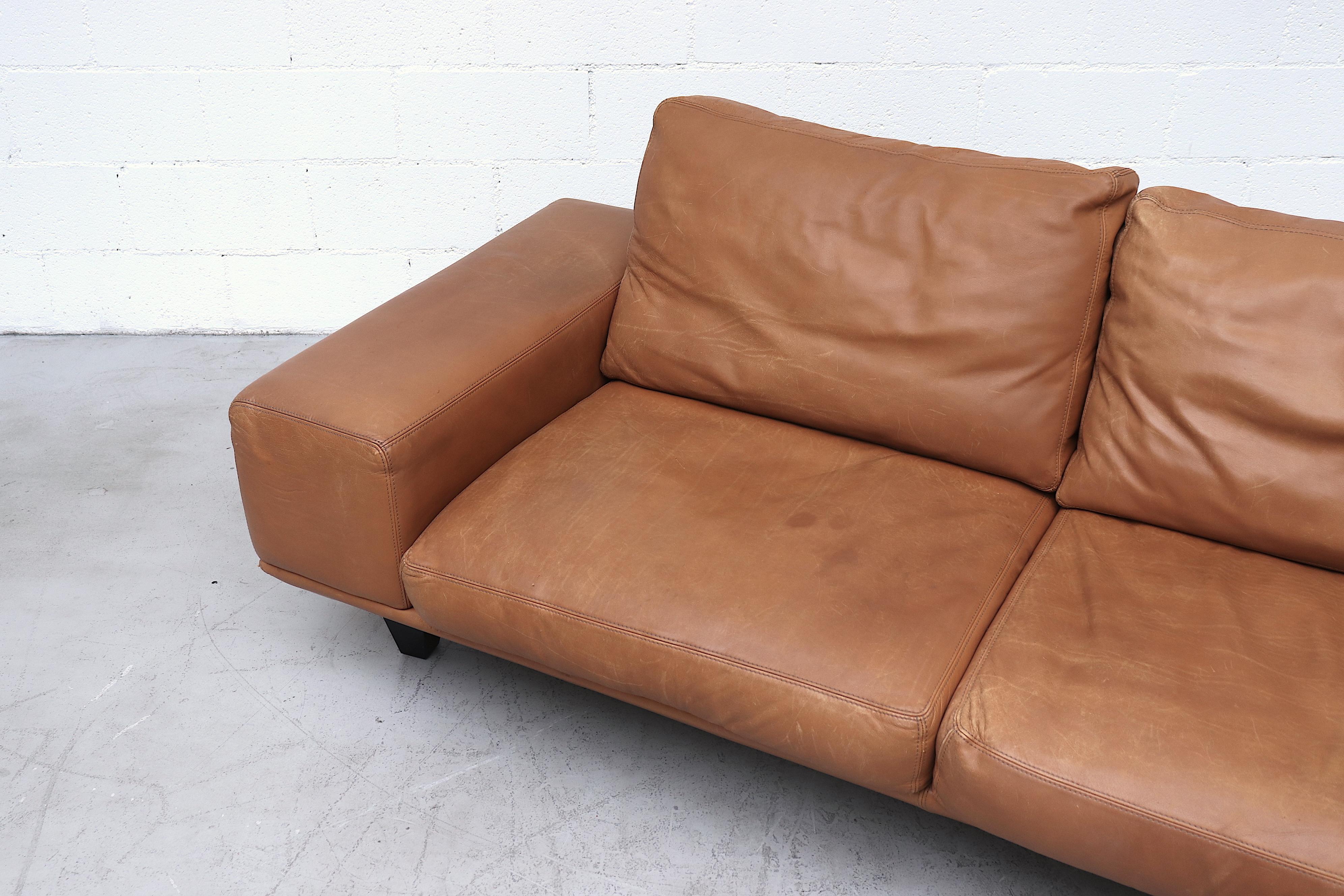 oversize leather sofa