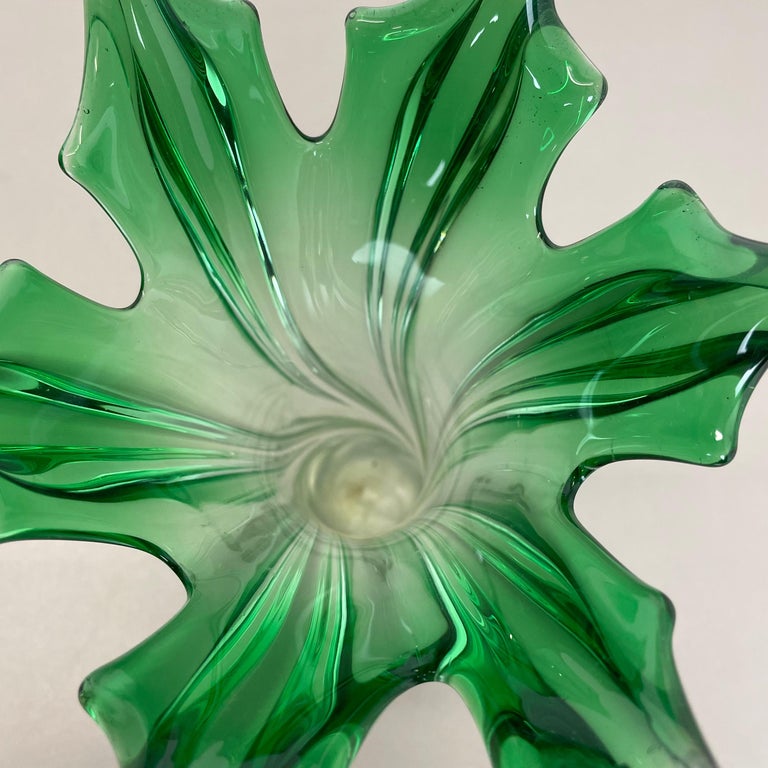 Extra Large Multi-Color Floral Glass Sommerso Vase Made in Murano, Italy, 1970s For Sale 4
